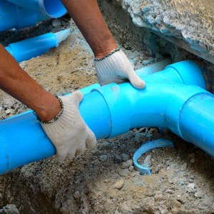 Install Sewer Drain Pipe